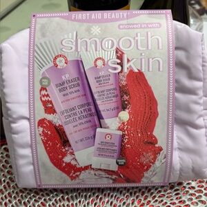 First Aid Beauty KP Body Scrub & bag